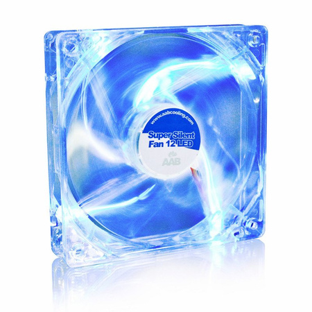 AABCOOLING Super Silent Fan 12 BLAU LED PC Gehäuse LÜFTER 120mm, Kühler, 13,9dB