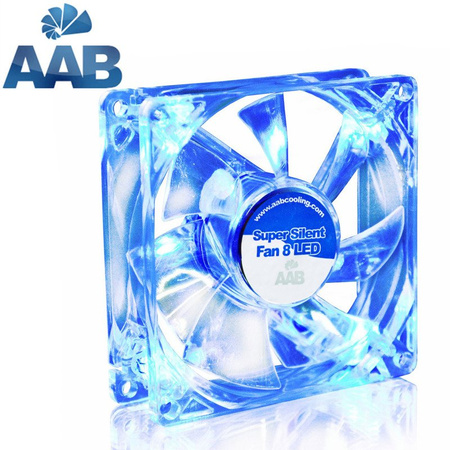 3x AABCOOLING Super Silent Fan 8 BLUE LED