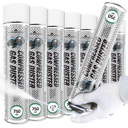 7x AABCOOLING Home&Office Compressed Gas Duster 750ml