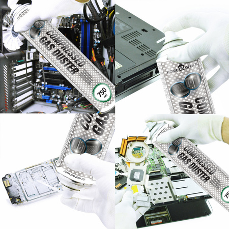 12x AABCOOLING Home&Office Compressed Gas Duster 750ml