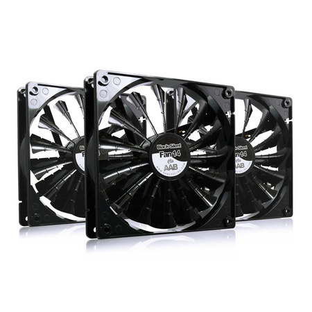 AABCOOLING Black Silent Fan 14 x 3 Sztuki