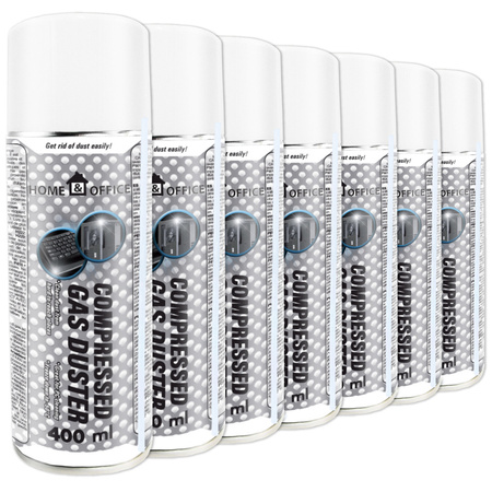 7x AABCOOLING Home&Office Compressed Gas Duster 400ml