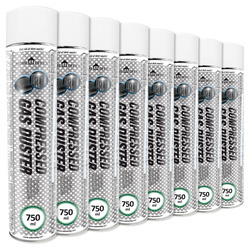 8x AABCOOLING Home&Office Compressed Gas Duster 750ml