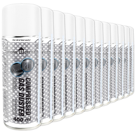 12x AABCOOLING Home&Office Compressed Gas Duster 400ml