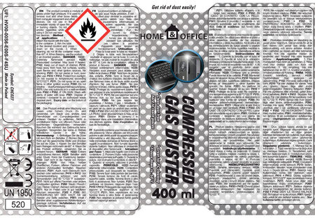 AABCOOLING Home&Office Compressed Gas Duster 24x400 ml