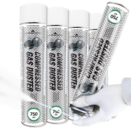 4x AABCOOLING Home&Office Compressed Gas Duster 750ml