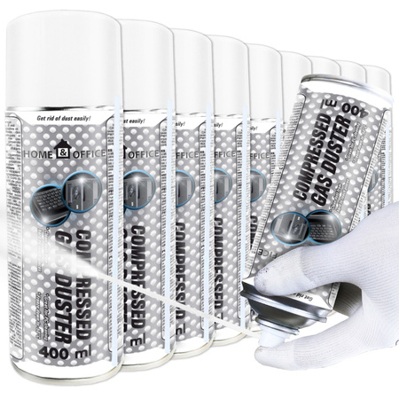 9x AABCOOLING Home&Office Compressed Gas Duster 400ml