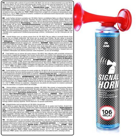 24x AABCOOLING Signal Horn 75g