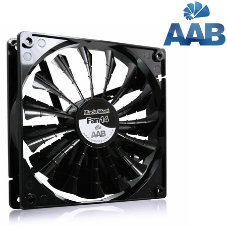 AABCOOLING Black Silent Fan 14 x 3 Sztuki