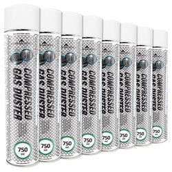 8x AABCOOLING Home&Office Compressed Gas Duster 750ml