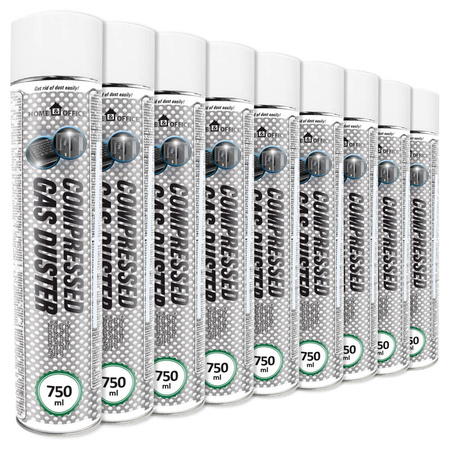 9x AABCOOLING Home&Office Compressed Gas Duster 750ml
